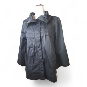 Simply Vera Vera Wang Women's Black High Collar Cotton Nylon Jacket M